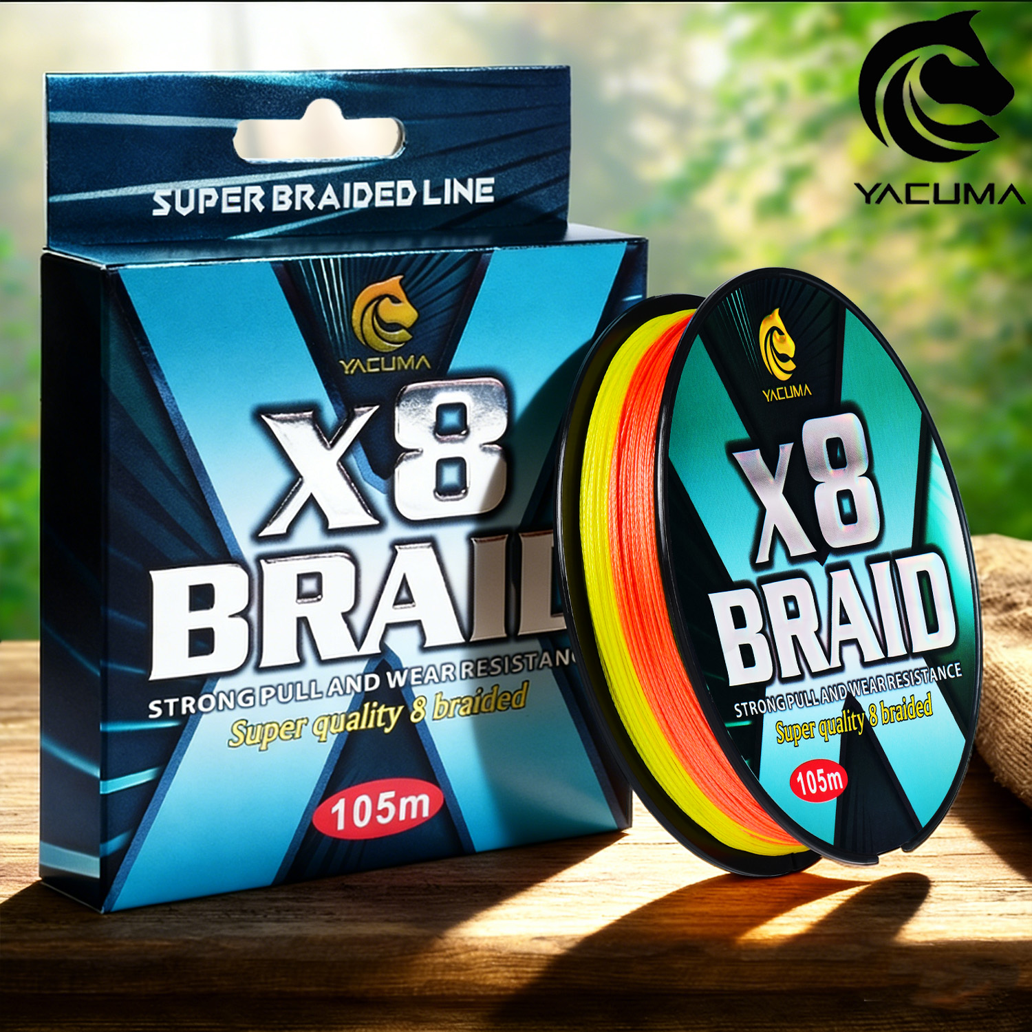 Copolymer Line - YACUMA 105M/114YDS Upgrade X8 Braided Fishing