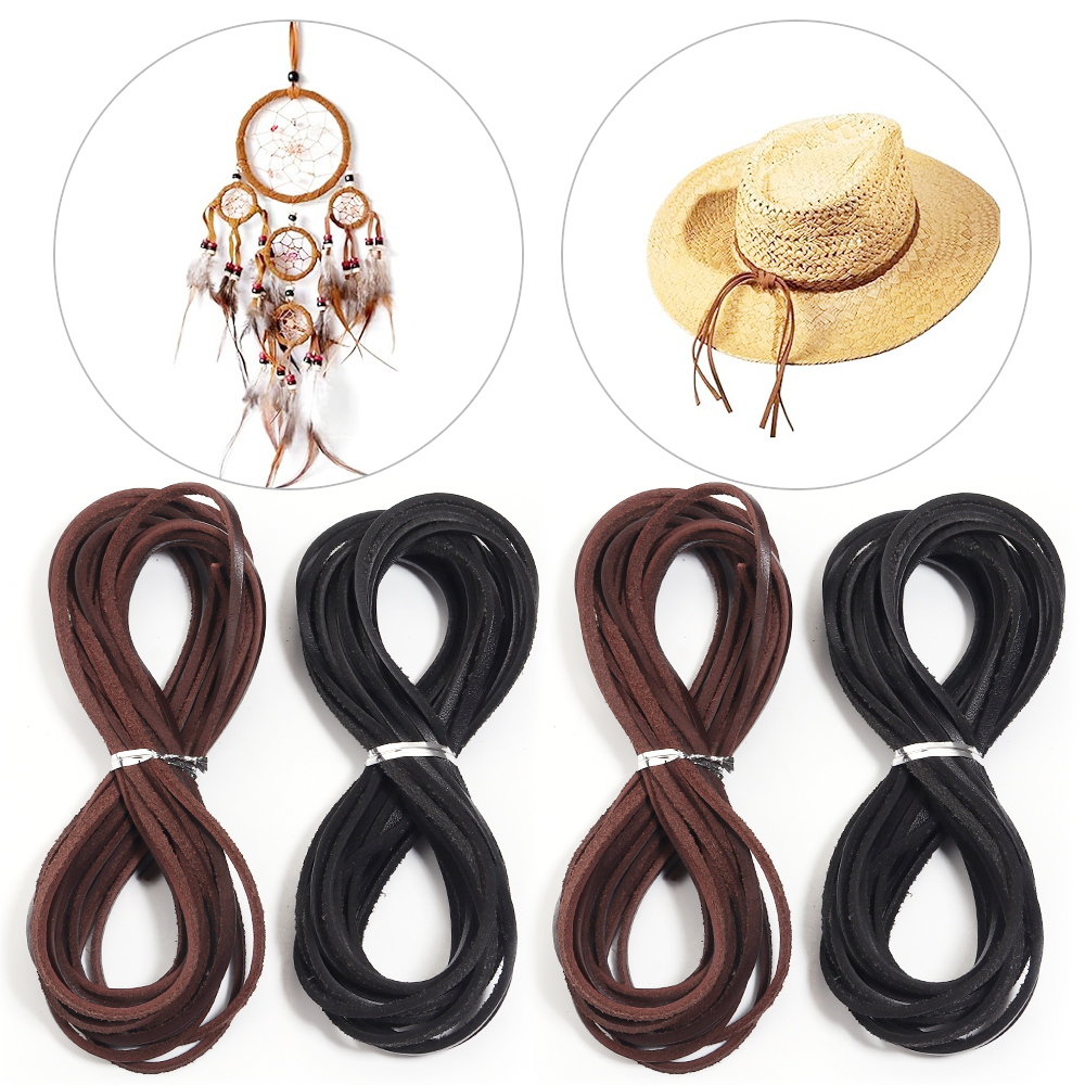 5yards 3mm Genuine Cow Leather - Braided Line avis et prix