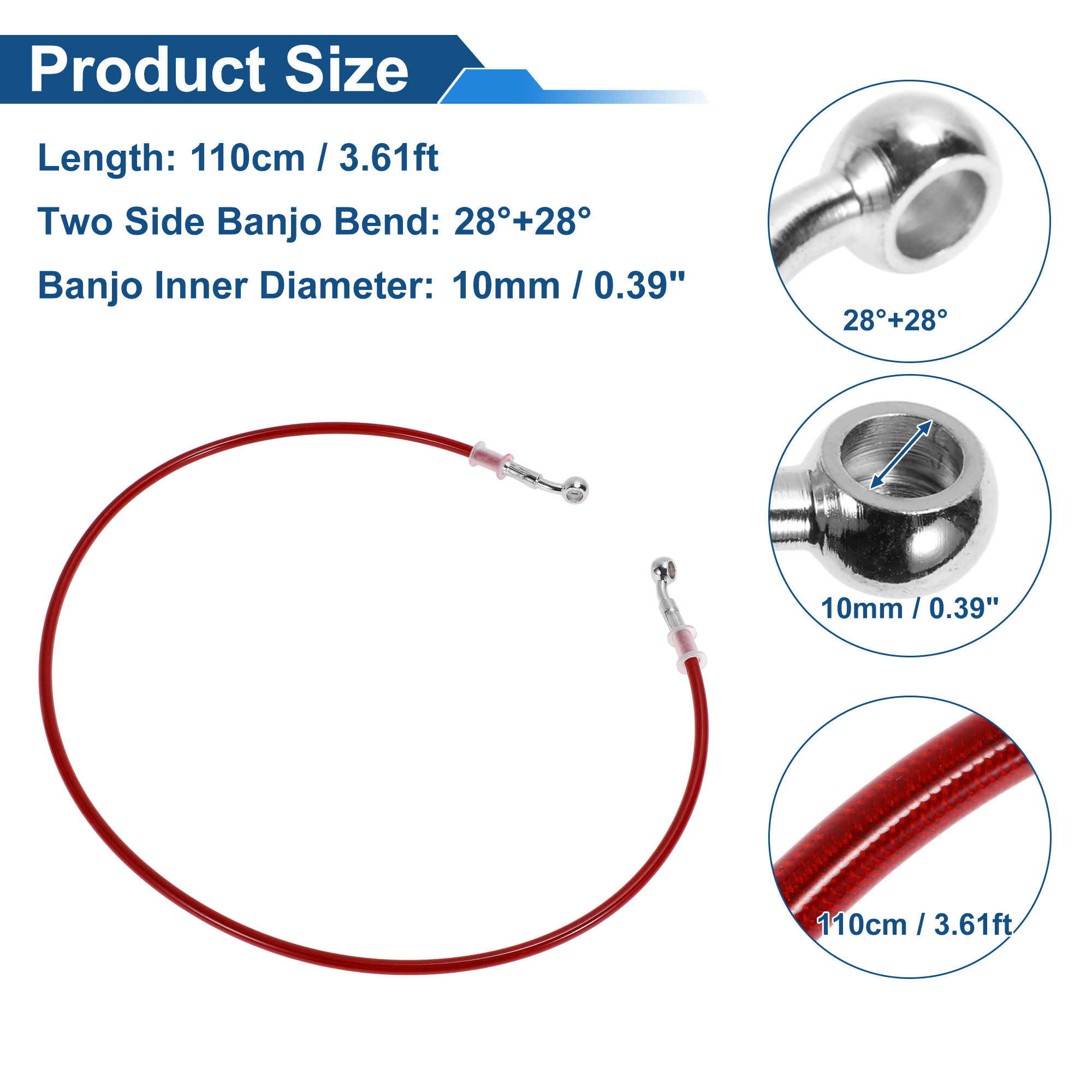 Motoforti 110cm Motorcycle Bra - Braided Line avis et prix