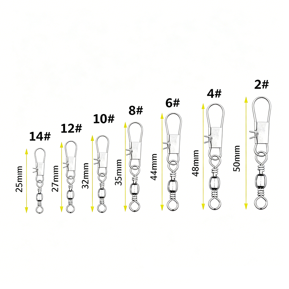 50Pc/box Stainless Steel Swive - Fishing Line Box avis et prix