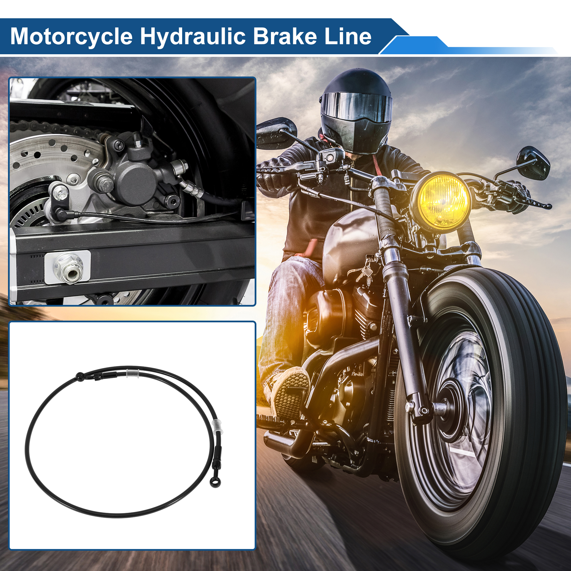 UXCELL 130cm Motorcycle Brake  - Braided Line avis et prix
