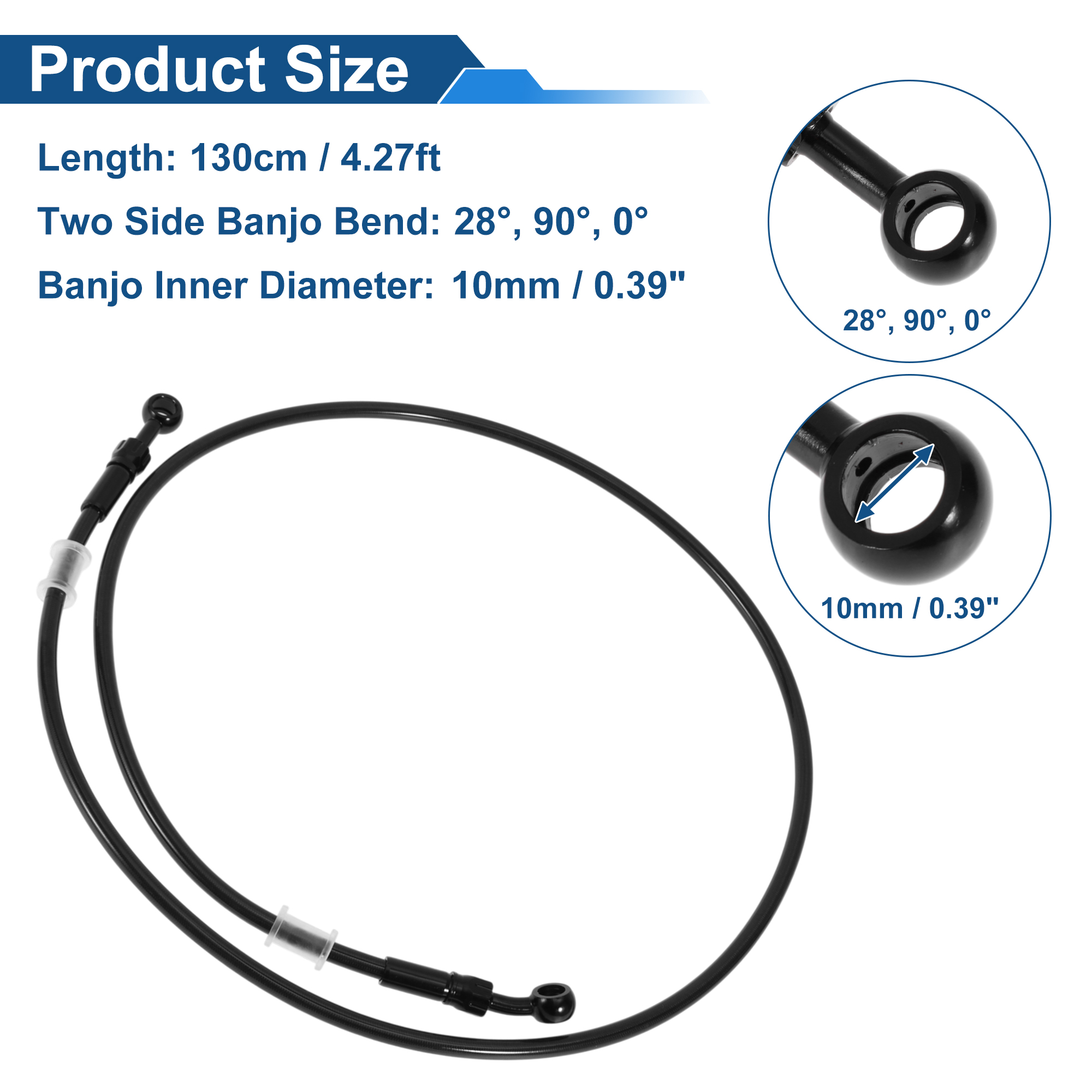UXCELL 130cm Motorcycle Brake  - Braided Line avis et prix