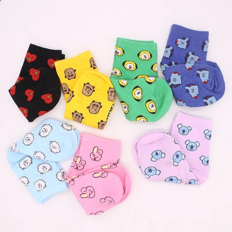 Kawaii BT21 Cartoon Socks Cute - Tippet Line avis et prix