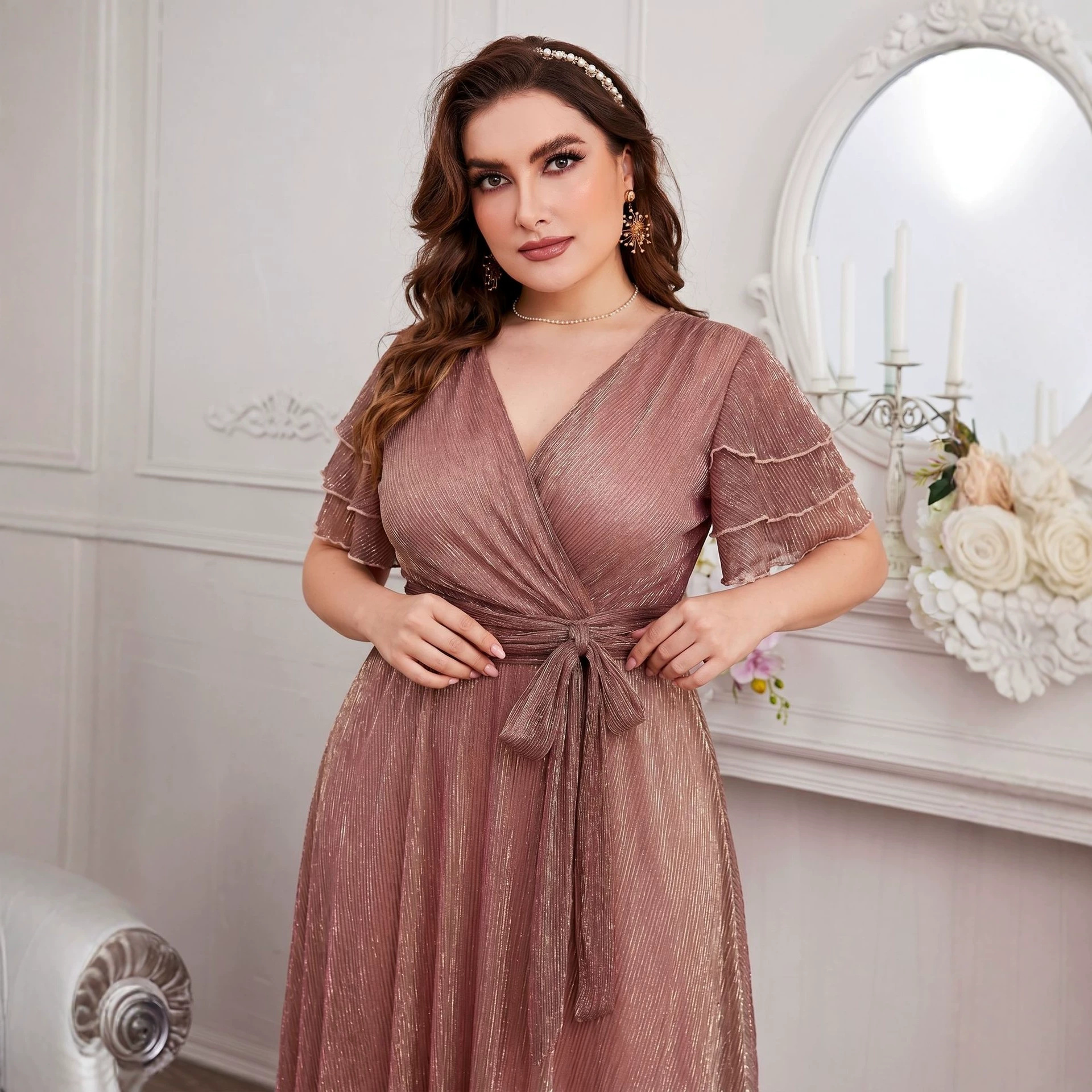 Luxury Curvy Blush Gold Glitte - Fly Line avis et prix
