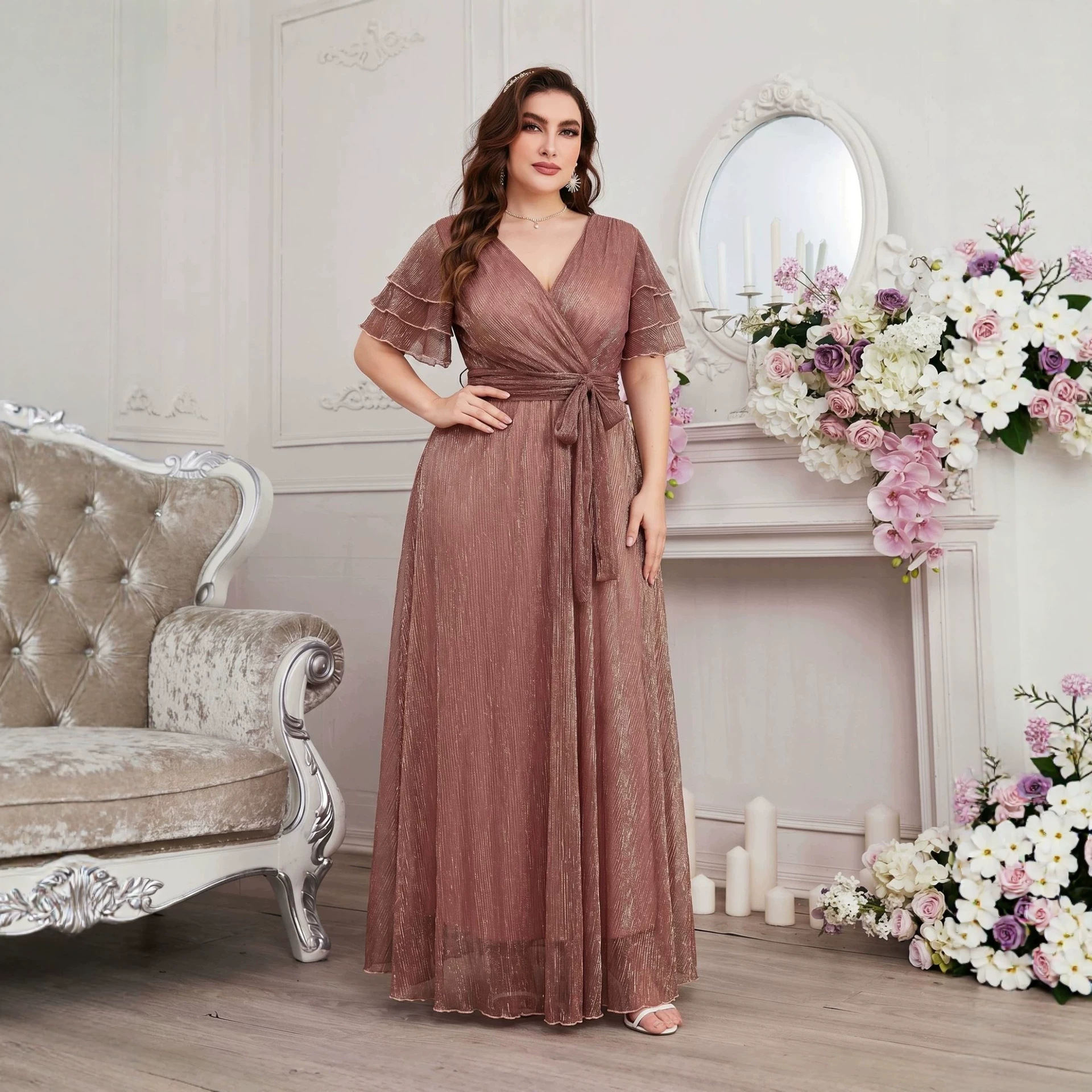 Luxury Curvy Blush Gold Glitte - Fly Line avis et prix