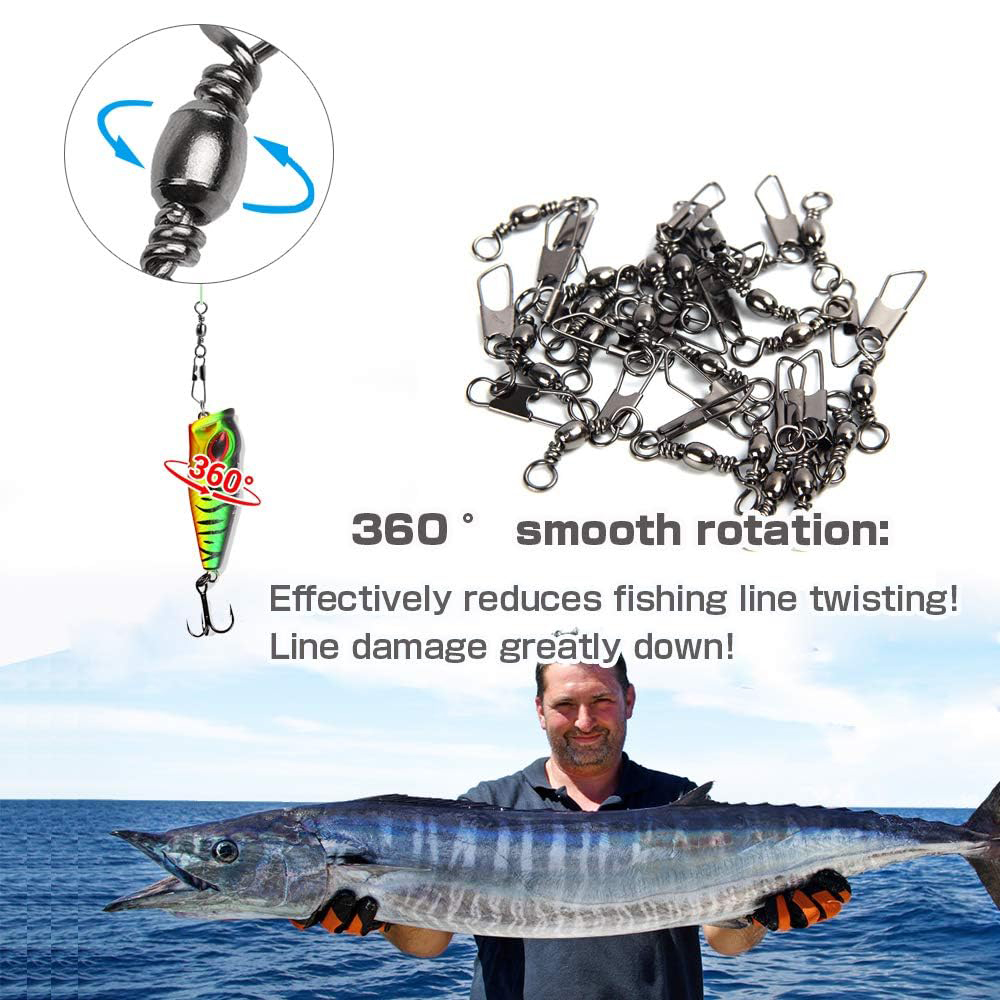 50Pcs Stainless Steel Snap Swi - Saltwater Line avis et prix