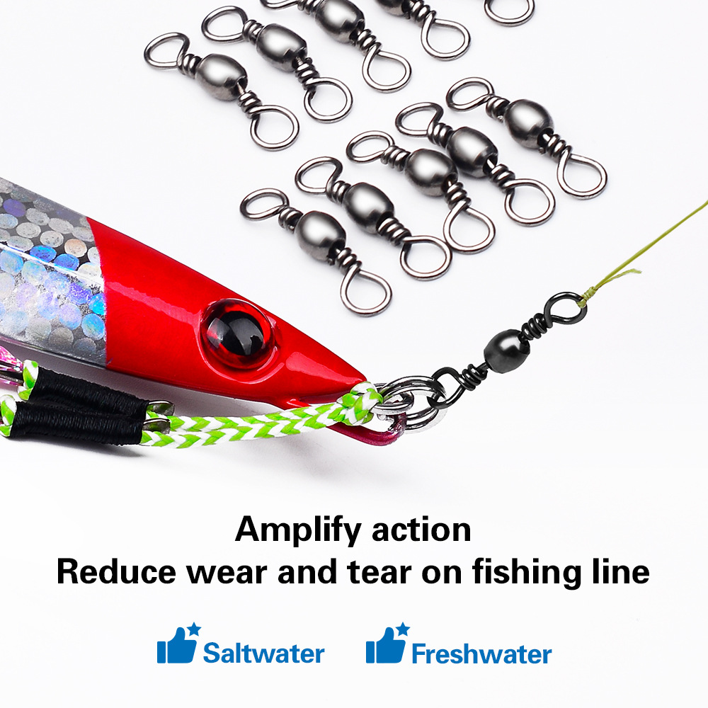 100Pcs Fishing Swivels Connect - Leader Line avis et prix