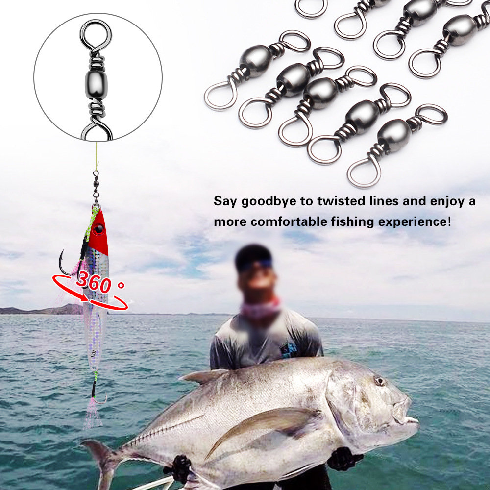 100Pcs Fishing Swivels Connect - Leader Line avis et prix