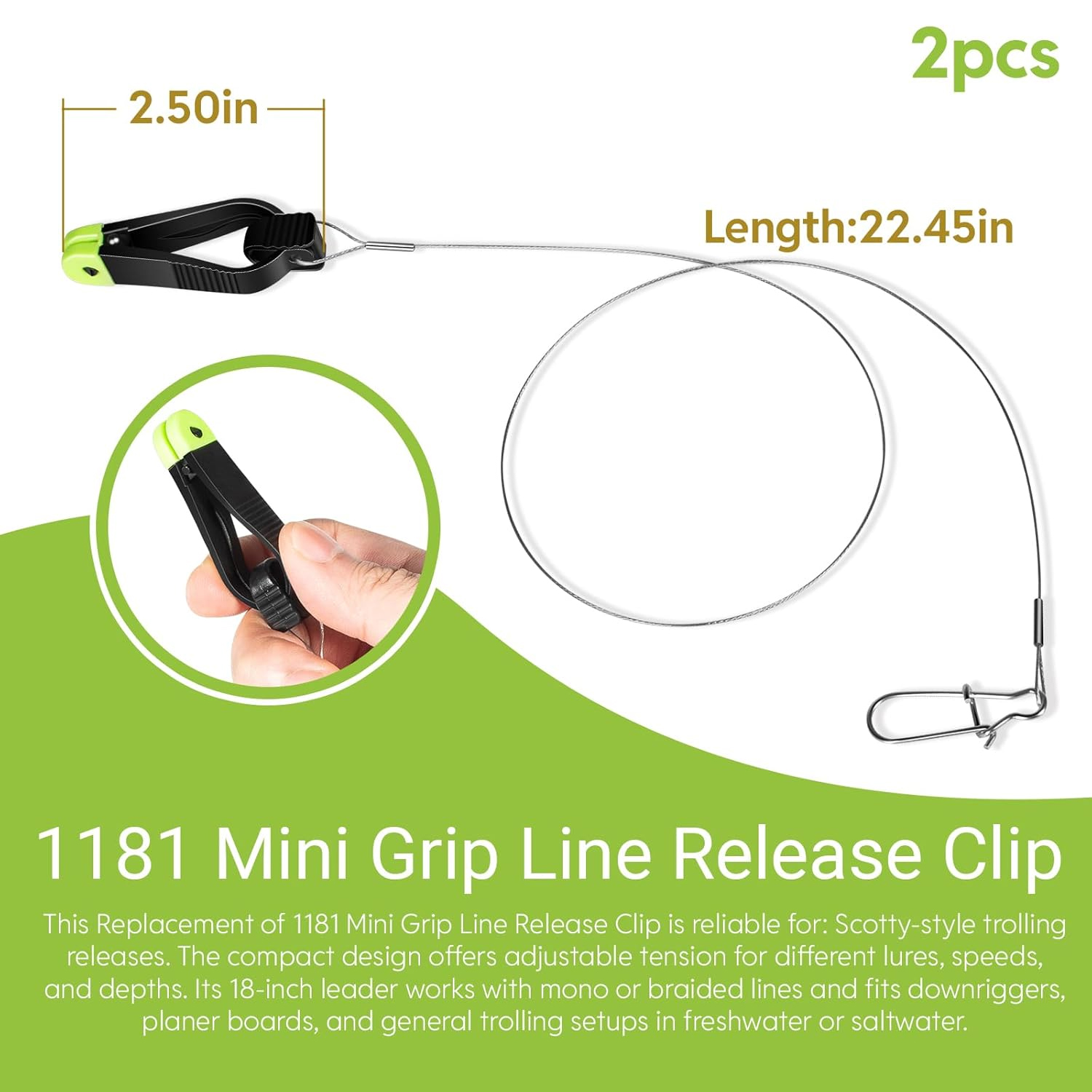 1181 Grip Line Release Clip fo - Leader Line avis et prix