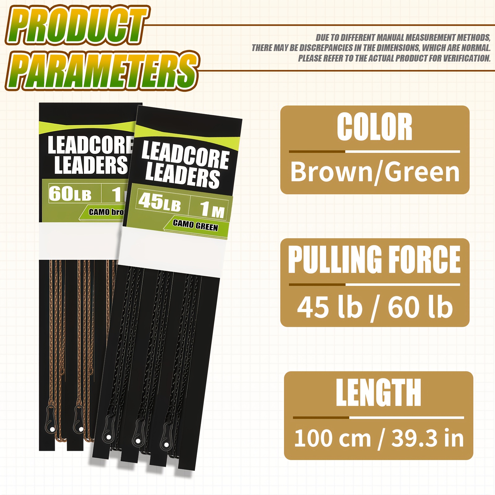Carp Fishing Leadcore Leaders  - Leader Line avis et prix