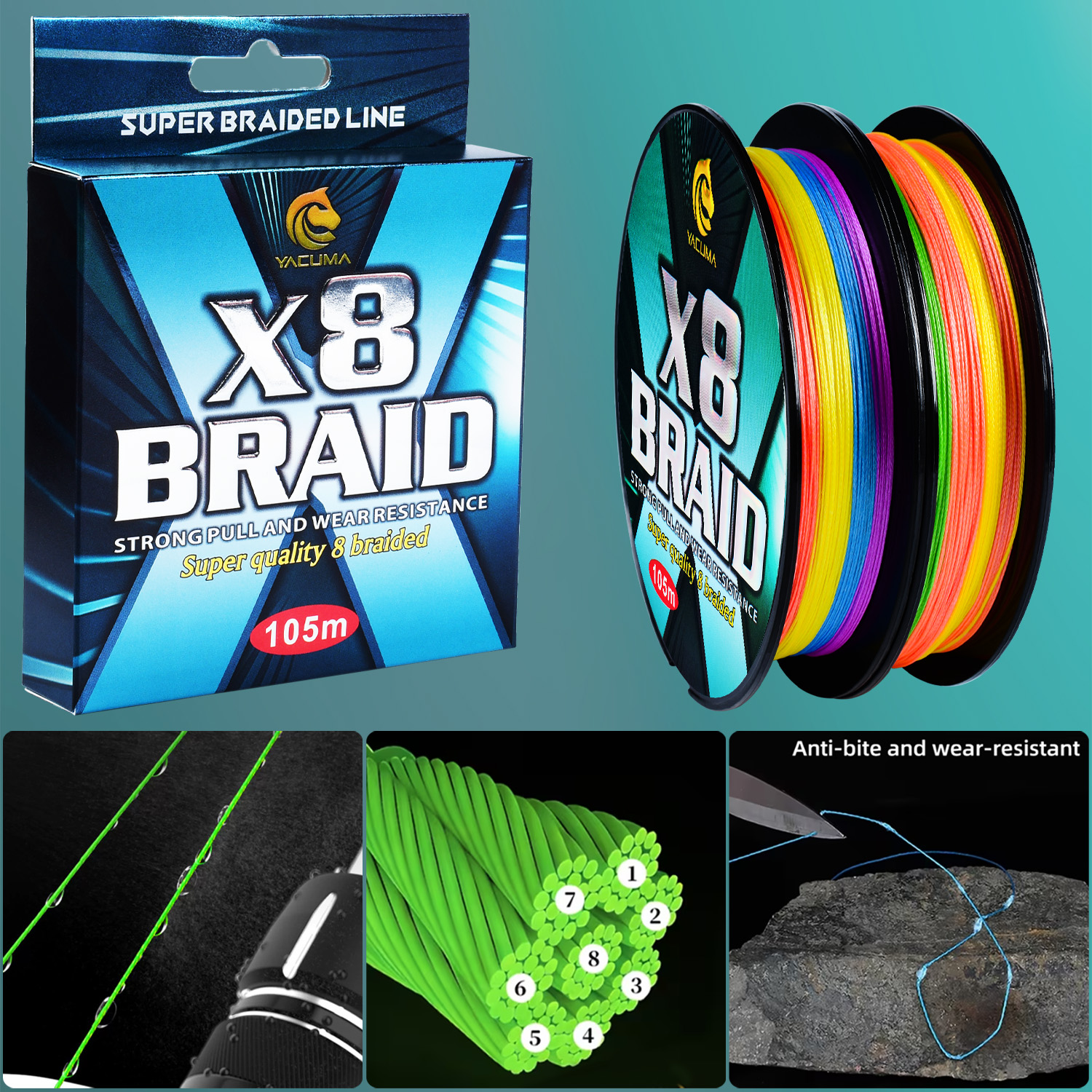 YACUMA 105M/114YDS Upgrade X8  - Copolymer Line avis et prix