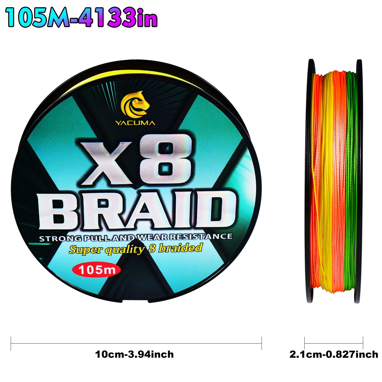 YACUMA 105M/114YDS Upgrade X8  - Copolymer Line avis et prix