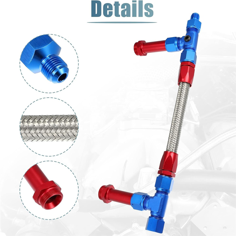 8AN Dual Feed Fuel Line To 7/8 - Braided Line avis et prix