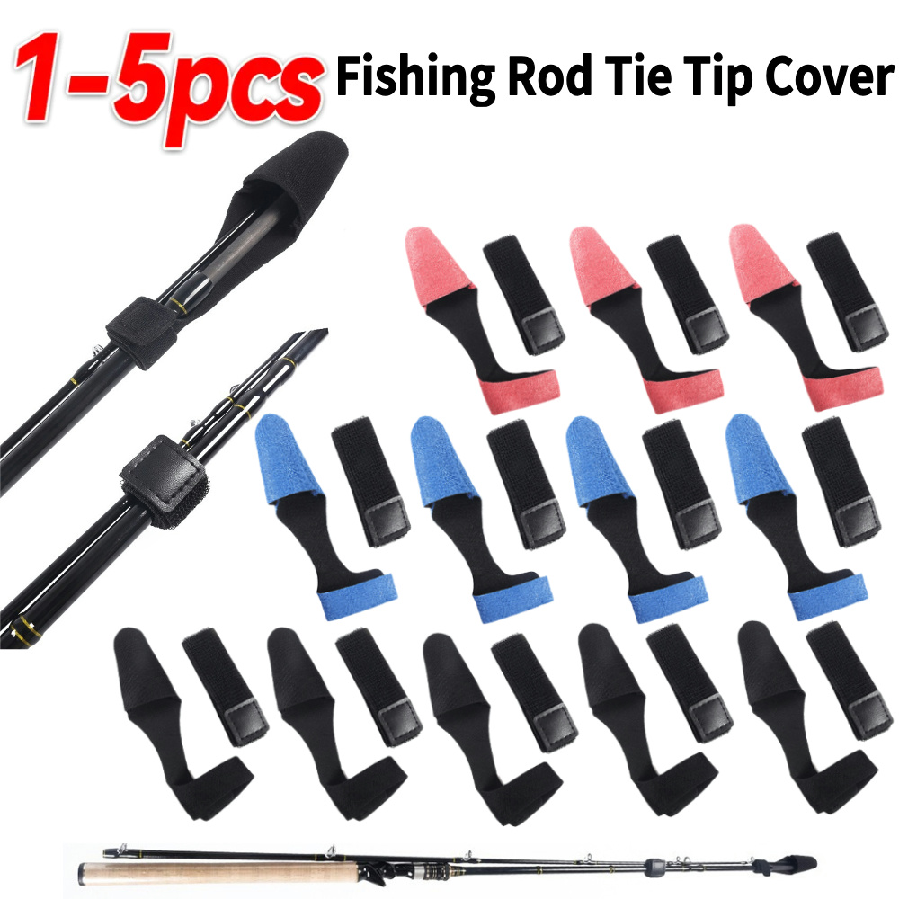 1-5PCS Fishing Rod Tie Tip Cov - Fishing Line Box avis et prix