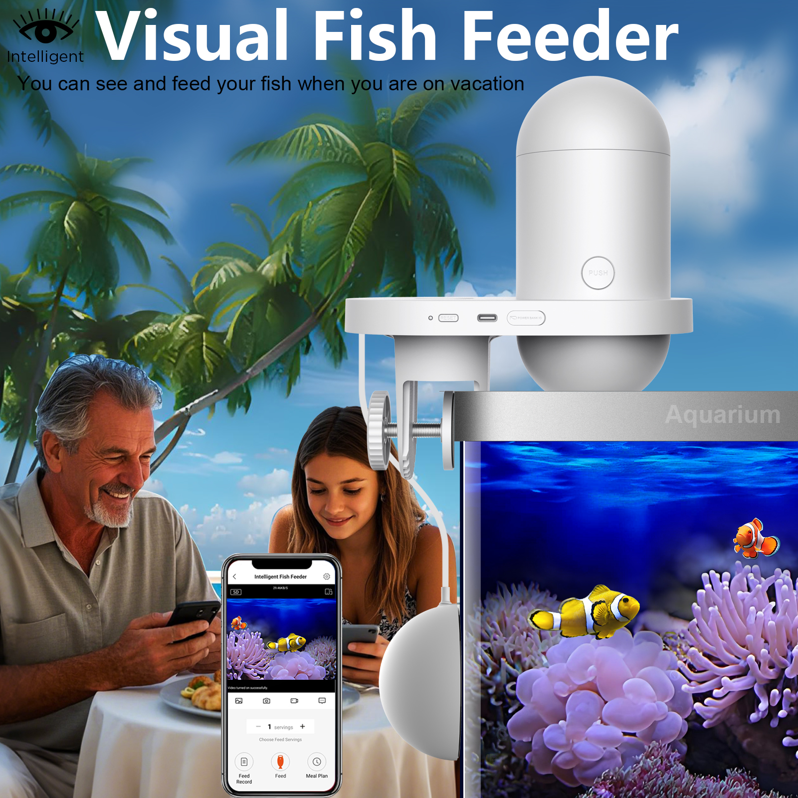 Automatic Fish Feeder With Cam - Fishing Line Dispenser avis et prix