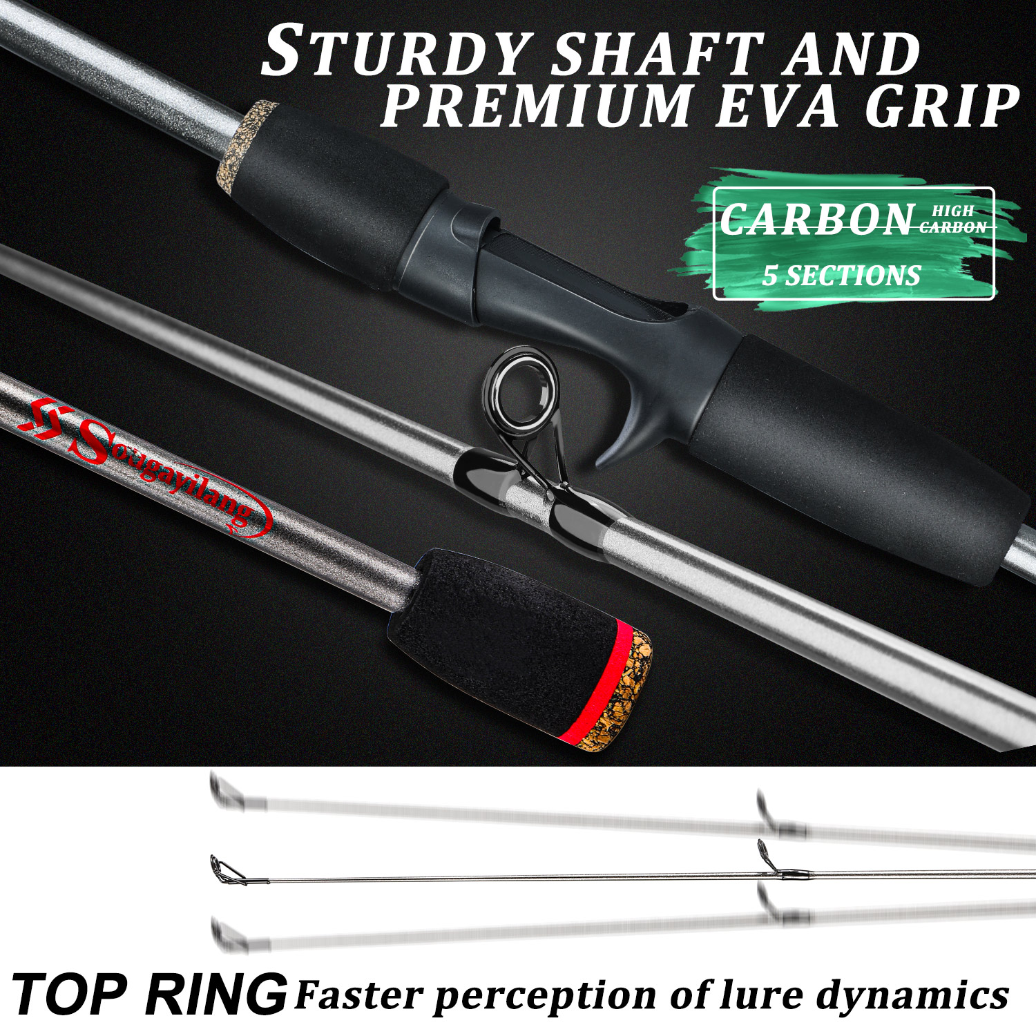 Sougayilang Fishing Rod Combo  - Saltwater Line avis et prix