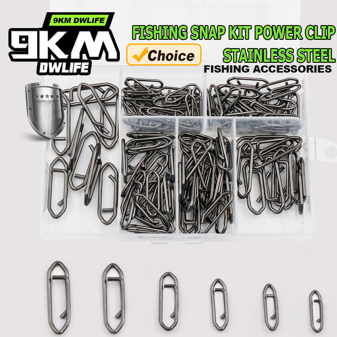 9KM Fishing Snap Kit 110pcs Po - Saltwater Line avis et prix