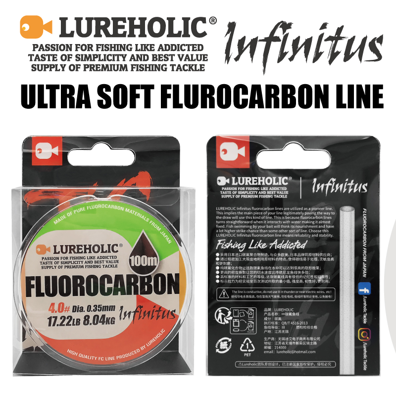 Lureholic Infinity Utra Soft 1 - Fluorocarbon Line avis et prix
