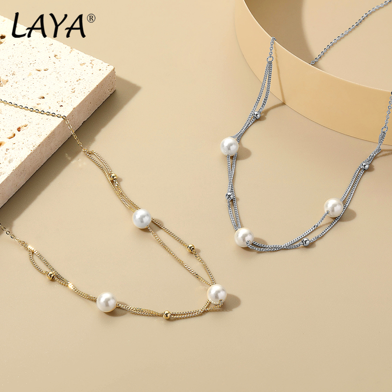 LAYA Minimalist Shell Pearl Mu - Freshwater Line avis et prix