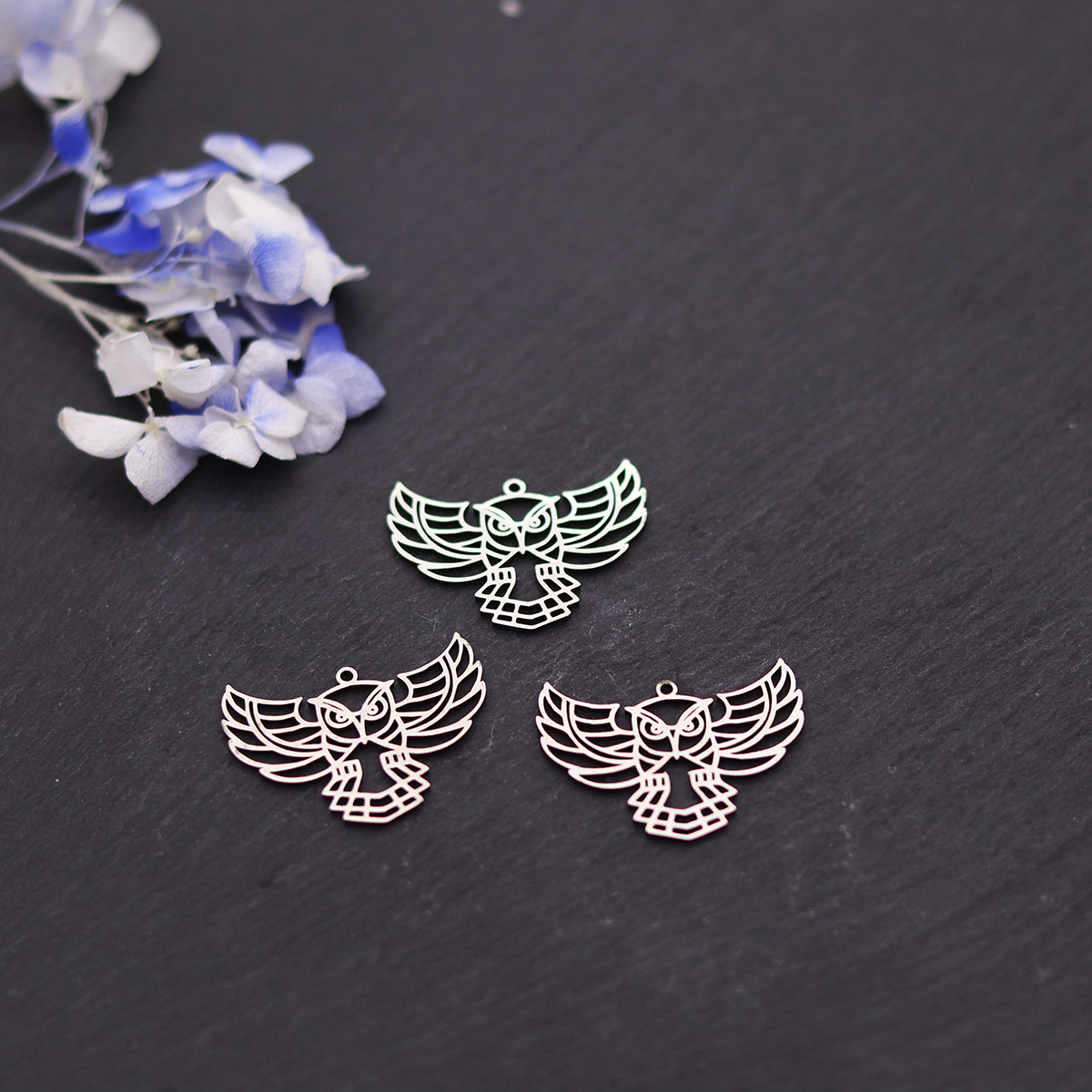 3pcs Owl Stainless Steel Charm - Fly Line avis et prix