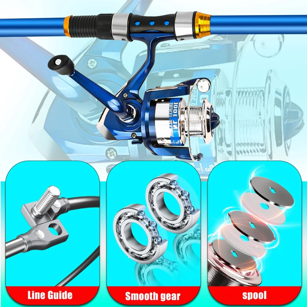 2.1-3.6M Telescopic Glass Fibe - Saltwater Line avis et prix