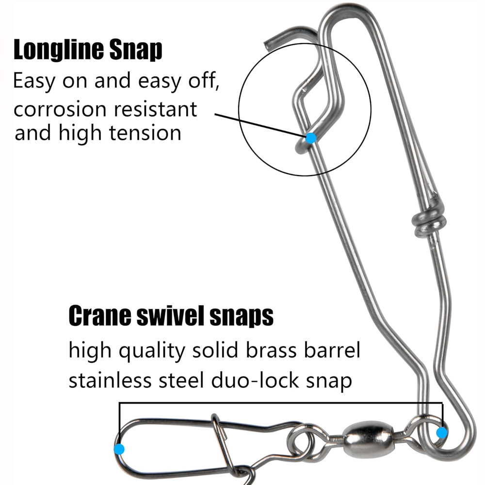 5Pcs Decoy Long Line Clips Lon - Saltwater Line avis et prix