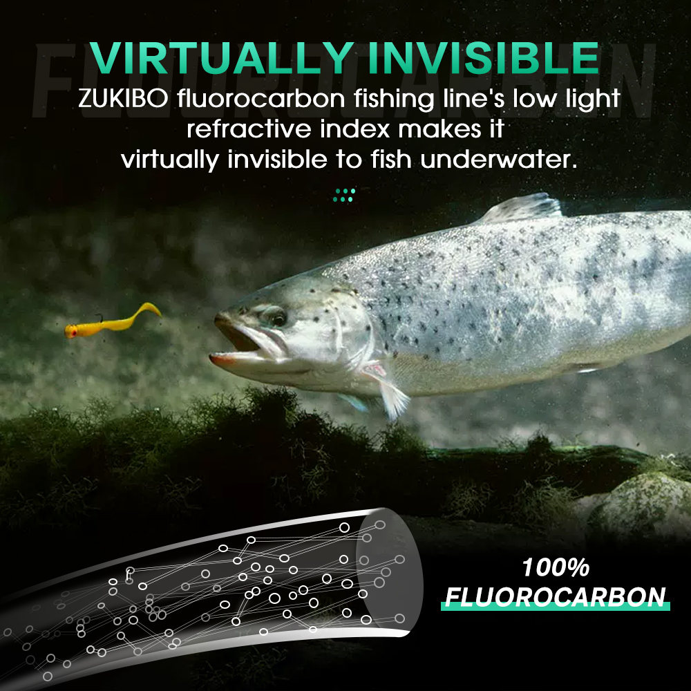 ZUKIBO 100% Fluorocarbon Fishi - Copolymer Line avis et prix