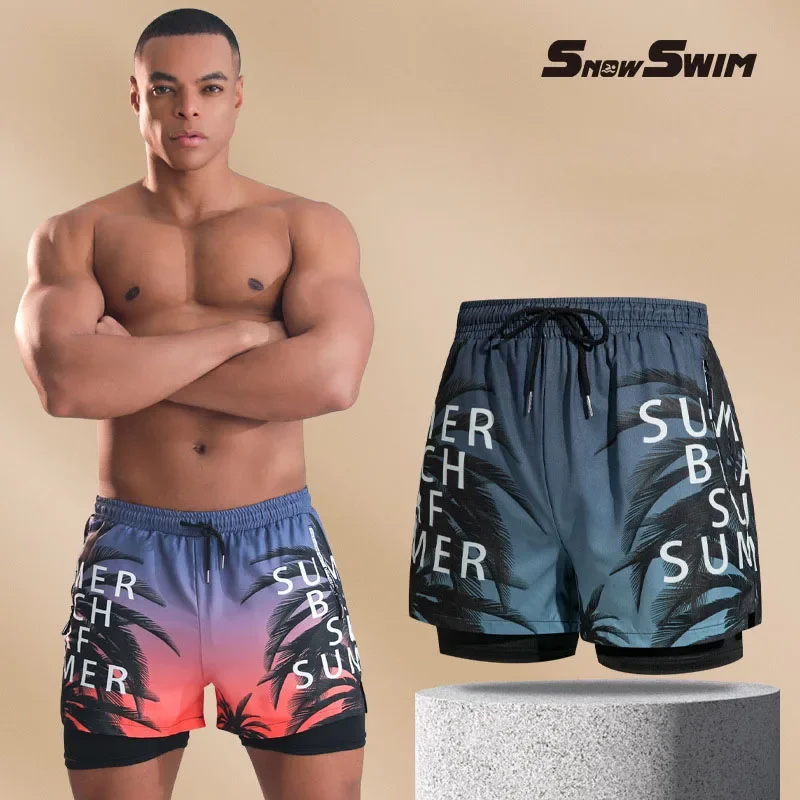New Swim Trunks for Men Double - Saltwater Line avis et prix