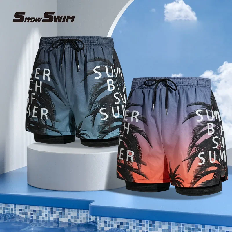 New Swim Trunks for Men Double - Saltwater Line avis et prix